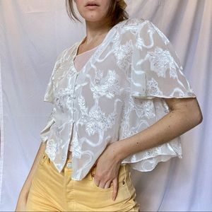 SOLDVTG Victoria’s Secret Sheer Cottagecore Blouse